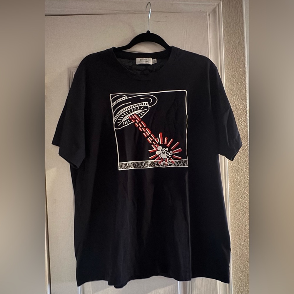 Coach Black T-Shirt with Mickey
